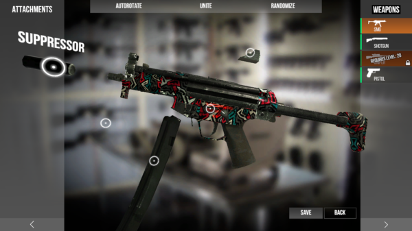 Customize weapons